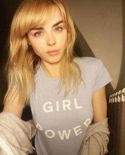 daily-daniellesharp:  [INSTAGRAM] danielleksharp: So that filter was a bit weird. Probably my favourite t-shirt ever. #girlpower 💙🌈🌻 @brandy_eu 