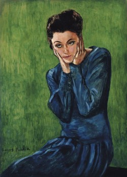 amare-habeo:  Francis Picabia (1879-1953) Woman on green background (Femme sur Fond Vert), 1938 (same woman on his another picture) 