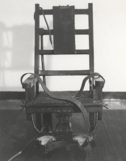 Execution by electrocution, usually performed using an electric chair, is an execution method originating in the United States.   This execution method was created by Thomas Edison.