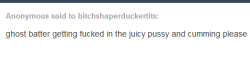 Someone has a thing for&hellip; what is the PC term since this is tumblr? Oh, yeah, “drunk the sex swap potion” Ghost.