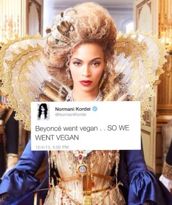 fifthsynergy:  They follow Beyonce religiously  beyonce is a religion