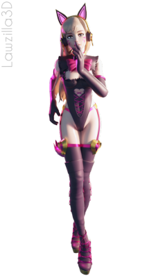 lawzilla3d:  And it’s finally done! Finished the Black cat D.va pack :3Hi-res + nude versions up in Patreon &amp; GumroadSupport me in Patreon if you like my work!