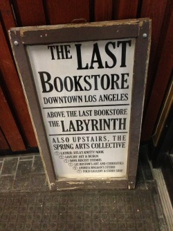 galadrieljones:  mikkeneko:  coolthingoftheday: The Last Bookstore in Los Angeles, California. @capriceandwhimsy maybe we should go here?  I have been here! &lt;3