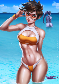 grimphantom2:   dandon-fuga:   The moment you realize you’ve lost your panty:  Σ(O_O)  ~~~ https://www.patreon.com/dandonfuga https://gumroad.com/dandonfuga  Extra Thicc Tracer! 