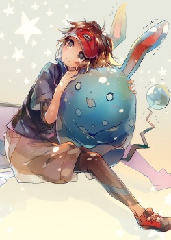 namface:  Azumarill is a fairy type now huh i think it suits kyouhei 