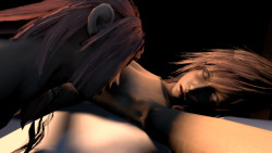 nudekittyn:  Another night the Farron sisters. Serah takes charge, taking her time to lick and nuzzle at Lightning’s armpit, before holding her sisters head in place, forcing her to do the same. Then she shoves her sister over, pinning her down and