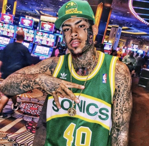 xemsays: millennial rap star, INKMONSTARR was born as Landon Eeeric Ferrear. the budding hip-hop artist grew up playing basketball in Hanford, California, but later moved to Las Vegas to pursue his career in music.  the 24 year old has modeled for Karl