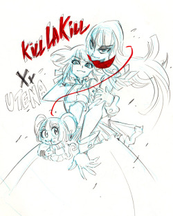grimphantom:  rafchu:  Kill la Kill doodles!!Nui’s design is the best! And a Kill la Kill/Utena crossover, let’s celebrate badass anime girls!!  Grimphantom: Man, this doodles are the best, Nice Rafchu :)  hnnng &lt;3