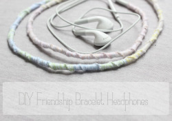 scissorsandthread:  Friendship Bracelet Headphones