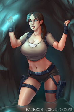 Huh, took me long enough. March’s Picture, featuring Lara Croft of the older games, picked by my Patreon!