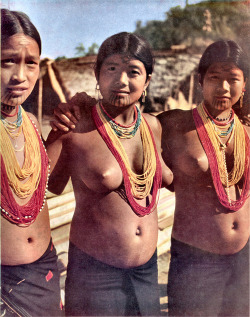 Naga girls from Burma.