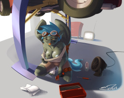 besidenmyart:  Repair Shop ——— Gift Commission  Oh gosh, this is awesome. Siden, why are you so great?