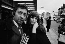 Serge Gainsbourg &amp; Jane Birkin by Ian Berry, London, 1970
