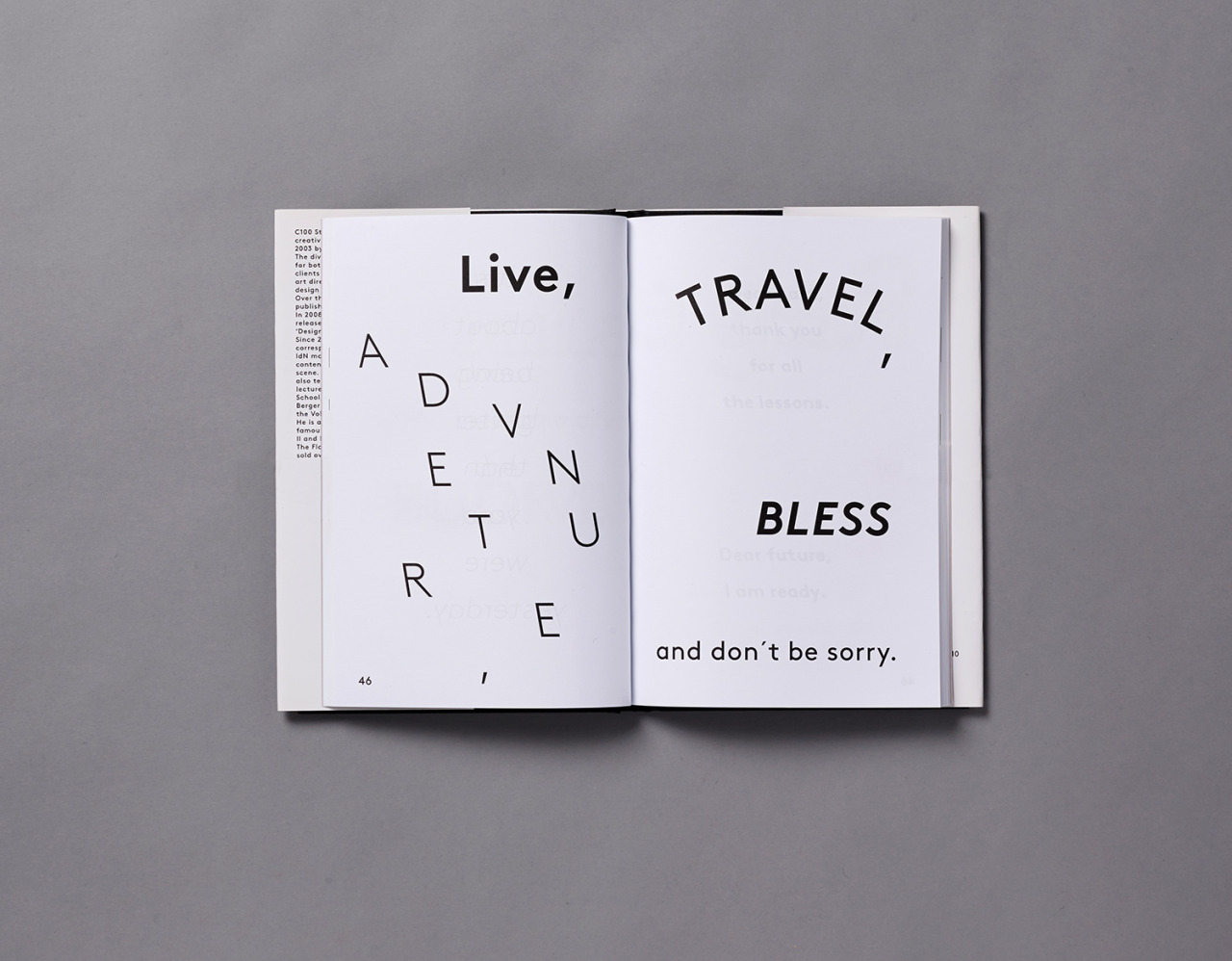 thedsgnblog:  Back and Forth book design by C100“Art Direction and Design of a