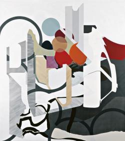 blastedheath:  Stefan Hirsig (German, b. 1966), Echo, 2002. Acrylic on canvas, 240 x 270 cm. 