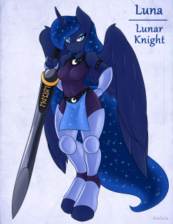 ambris-art:   Excerpt from the Journal of Star Swirl the Bearded: Princess Luna, like her sister, is an alicorn and has achieved literal demigod status; and also like her sister, her strength and speed are beyond that of mortals, and she has a mind to