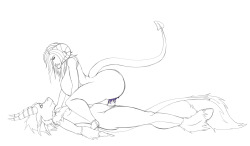 Annex pinned down by Devina A sketch commission for FluffyBastion at FA  Of his OC Annex being pinned down and &ldquo;milked&rdquo; by Devina Enjoy some straight femdom my friends =) Uncesored version at FA, HF, tumblr