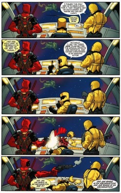 Deadpool: Can settle anything with a bullet