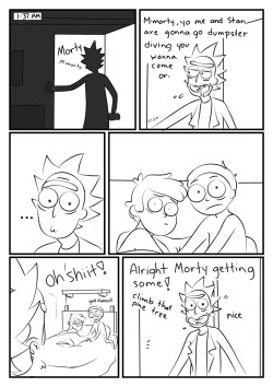 chromosomefarm:  partart:  Rick just won a bet   kicking off my venture into Rick and Morty with a bang omfgDIP AND MORTY 100 YEARS im ded