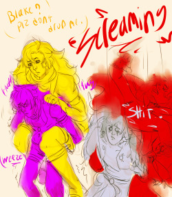 Request from xxmr-linkxx for RWBY piggy backsI imagin Glinda making the physically weakest members of the team carry the strongest (just in cases of emergencies) with hilarious results