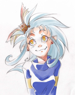 argyleteatime:  More nostalgia fanart. I understand Tenchi is a harem series, but I don’t care. Tenchi + Ryoko. (even though she could do better)