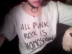 Also I&rsquo;ve made my own homocore shirt while listening Limp Wrist &lt;3