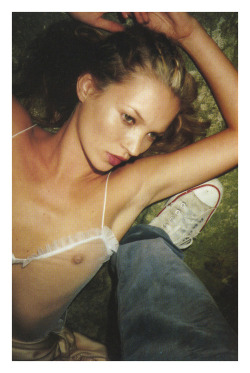   Kate Moss for Dazed &amp; Confused November 1997 by Juergen Teller.  