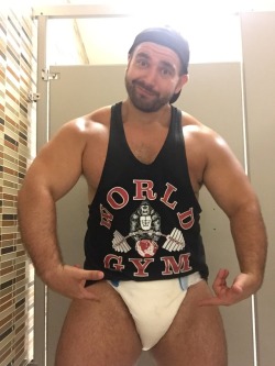 kinkpupslayer:A good workout and a full diaper? You betcha it’s a good morning.