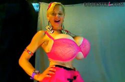 bigboobster:  Hanging out on webcam with legendary Deena Duos and her huge bazookas has become my morning routine.. BOOB ON!  She is so sexy! I want to play with her sweet boobies!