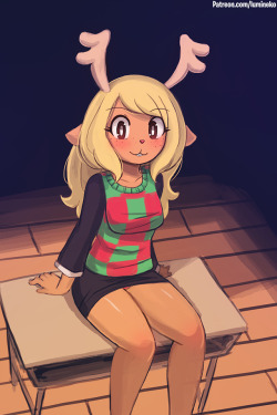 lumineko-arts: Hey Tumblr! I’m back! And you know what time it is? It’s Noelle’s month to shine!  So I’m doing reblog events for all the art of her i’ve drawn! Starting with this one, I’ll post another picture from the public LQ set at 50,