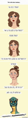 srsfunny:  Truth About Makeup