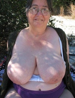 This older lady has a delightful set of breasts and looks like she would just love to share them with a sexy young stud!Find Mature Sex Partners Here!