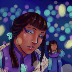 crescentmoonrider: i love when twins exchange their place. or when they don’t but people mistake them for one another anyway. also, when eska and desna first appeared, i was hoping for desna to be the one with make up. just to mess with bolin a bit