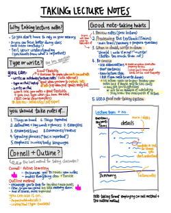 strive-for-da-best:  A summary on how to take good lecture notes (and get the most out of lectures)#13 || Link to my study tips series