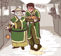 ah-bagels:  lil doodle based on the thing we were talking about yesterday! Poor zuko doesn’t know what hit him