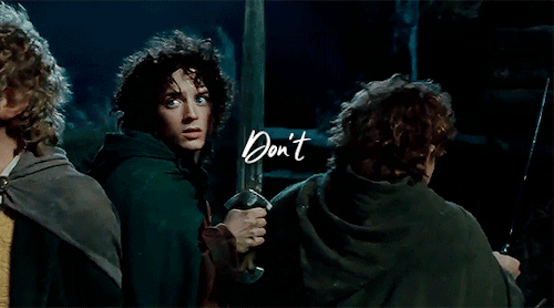 thcrin:I made a promise, Mr. Frodo. A promise. Don’t you leave him, Samwise Gamgee. And I don’t mean to. I don’t mean to.