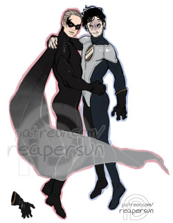Support me on Patreon! =&gt; Reapersun@PatreonA patron’s doodle request for superhero/villain hannigram~~ I wrote a lot about it on my patreon so I’m just gonna copypaste that tl;dr here~“It turns out I can&rsquo;t design a very good superhero costume