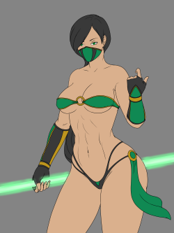 revtilian:  My Waifu in MK9: Jade.PD: Who is your waifu in the Mortal Kombat series?PD: Still unfinished of course.