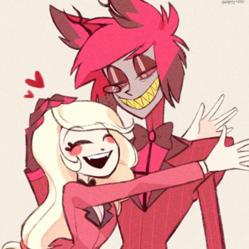 quality-charlastor:Hey you know that one asexual egotistical animated demon that runs around showing off, throwing shade, wearing fancy shit, always composed till he goes berserking, got the BEST smile, and is also, like, a deer???!?Yeah him.