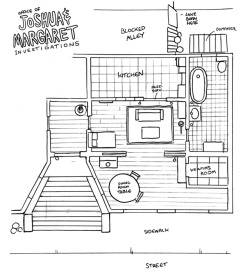The First Investigation office floor plan by Adam Muto