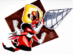 beecher-arts:  I love that Sardonyx can use a drill.JUST WHO THE HELL DO YOU THINK SHE IS?!!? 
