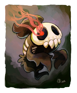 krithidraws:  Apparently Duskull is two and a half feet tall? ??? Nop e 