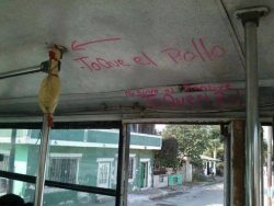 Atunconquaker:  Conchesumadres:     En Algun Bus Del Transantiago…    Hahaha