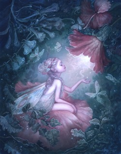 faeryhearts:  Perfumes are the feelings of flowers… The flowers, in musing modesty, await the mantling eventide ere they give themselves up wholly to feeling, and breathe forth their sweetest odours…— The Hartz Journey, by Heinrich Heine.Artwork