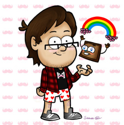 sibbiesillustrations:  I did another Markiplier and Tiny Box Tim drawing! *in Gravity Falls style this time* ;P Did i done good? idk