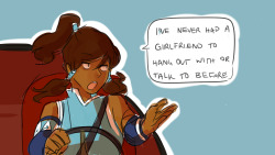 beroberos:  I’m really attached to that moment in the first episode where korra calls asami her girlfriend. Here’s a comic for you kids, sorry for the sloppiness, I tried to make it as fast as possible   YES OH GAWD YES!!!! &lt;3 &lt;3 &lt;3