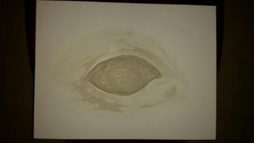 Sex Oil painting on canvas, the eye is made with pictures