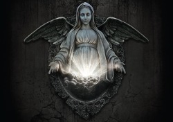 Found the original. This is a pop evil cover but  i really love the angel and the design. Great for a tattoo!