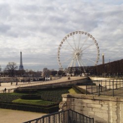 La Tour Eiffel, Roue de Paris, et Obélisque de Louxor