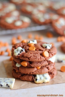 irontemple:  confectionerybliss:  Butterscotch Cookies ‘n Cream Cake Mix Cookies | Eat Cake For Dinner  Yess